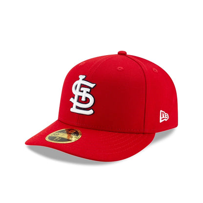 New Era Men's St. Louis Cardinals Black, White Low Profile 59FIFTY Fitted Hat - Black