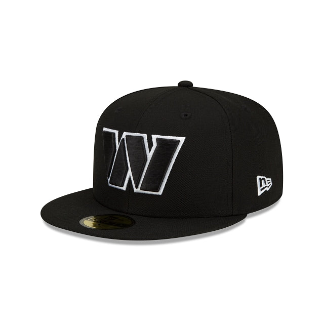 Washington Commanders Black and White 59FIFTY Fitted Hat – New Era Cap